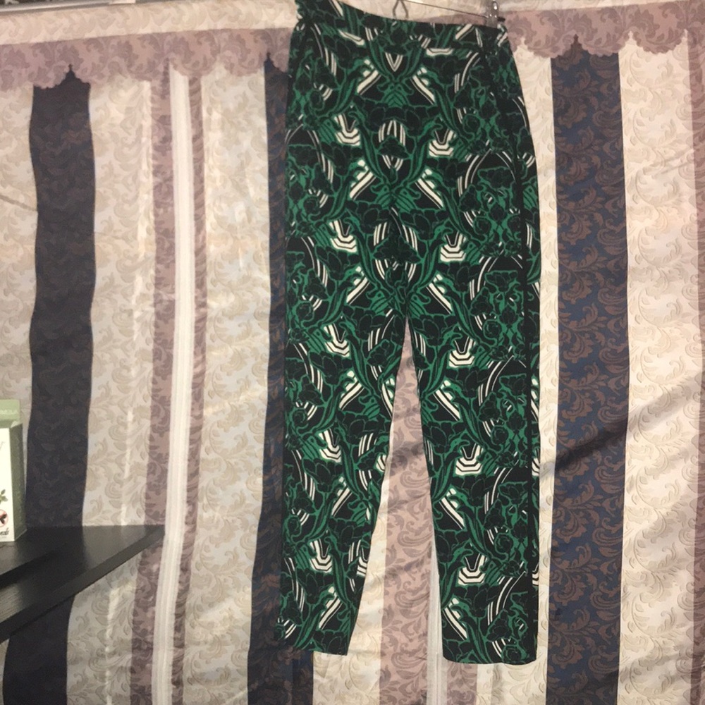 J. Crew print pants size 0